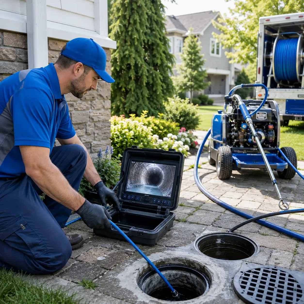 Outdoor drain cleaning professionals serving Orange, CT